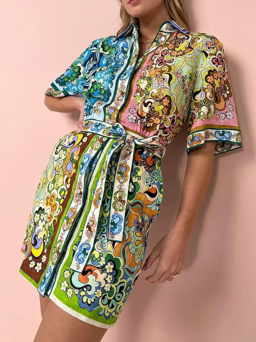 Satin Mini Dress