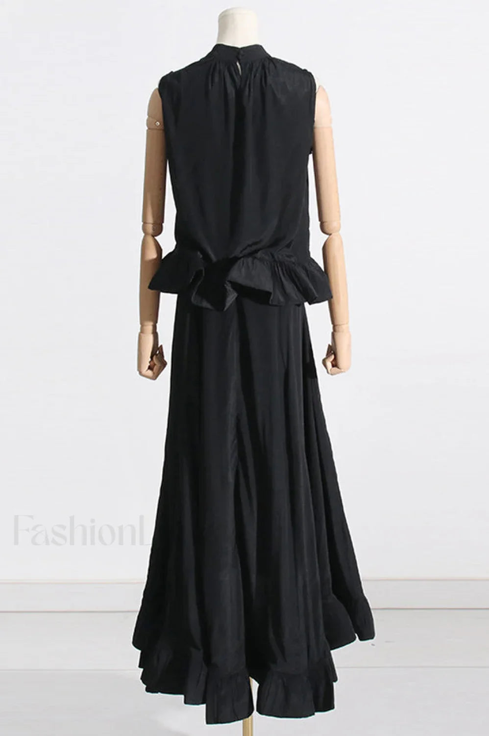 Elaine Pink Sleeveless Charming Ruffle Mermaid Set