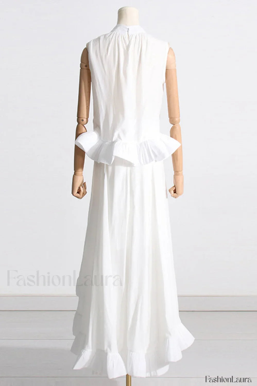 Elaine Pink Sleeveless Charming Ruffle Mermaid Set