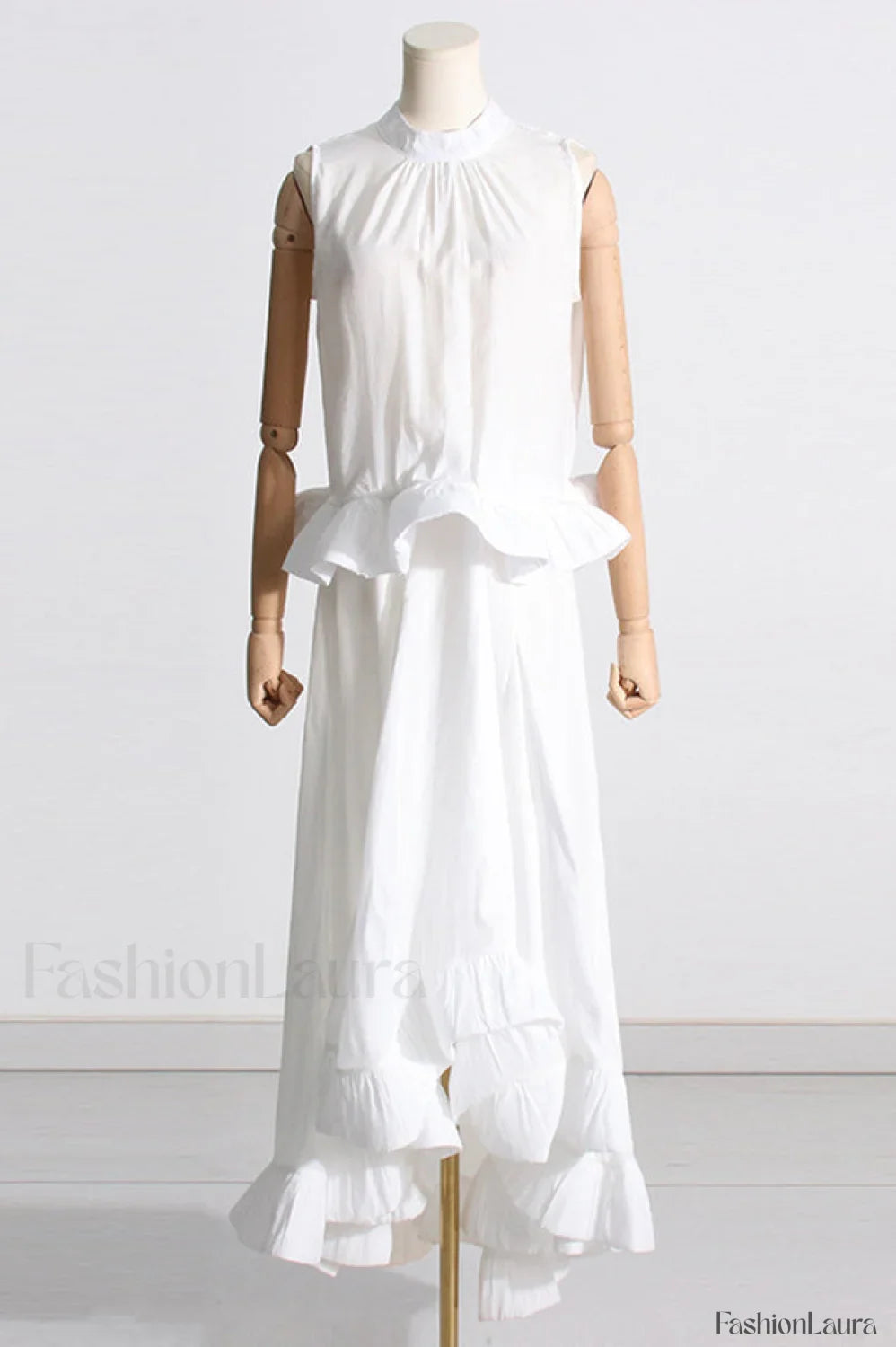 Elaine Pink Sleeveless Charming Ruffle Mermaid Set