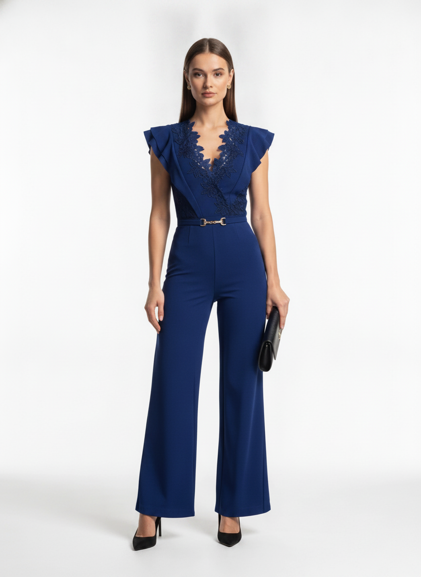 Elegant Black Jumpsuit for Women | Tailored Fit & Comfortable Fabric