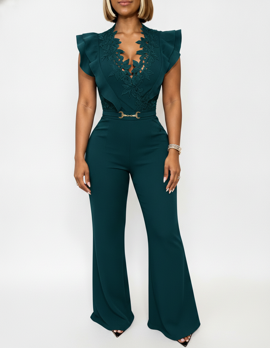 Elegant Black Jumpsuit for Women | Tailored Fit & Comfortable Fabric