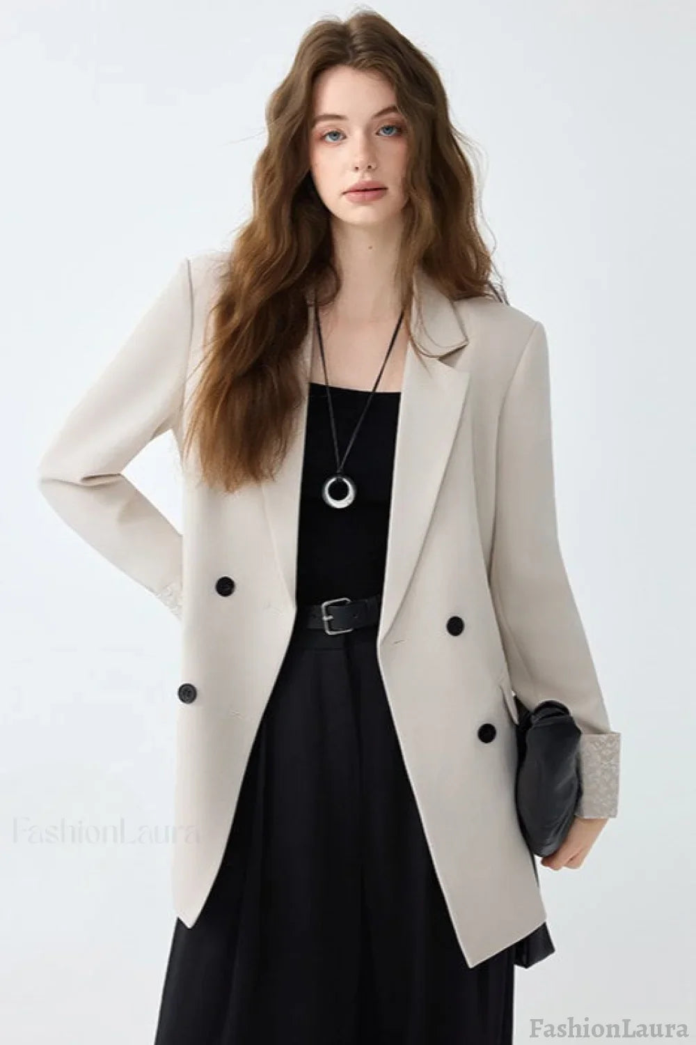 Elegant Mid-Length Office Blazer