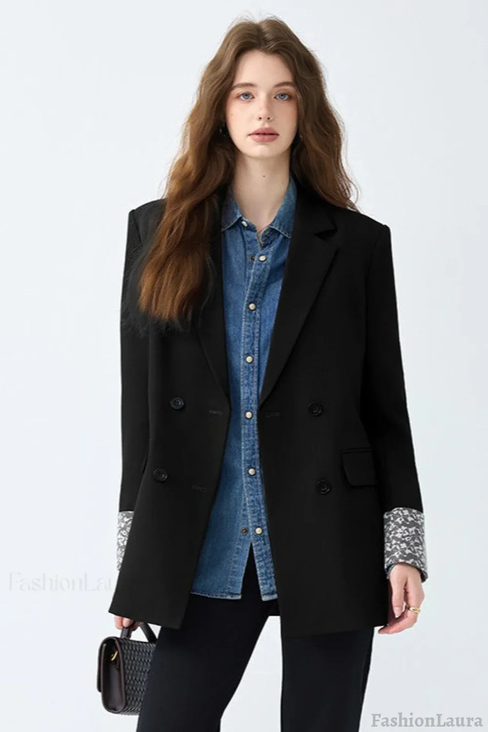 Elegant Mid-Length Office Blazer S / Black
