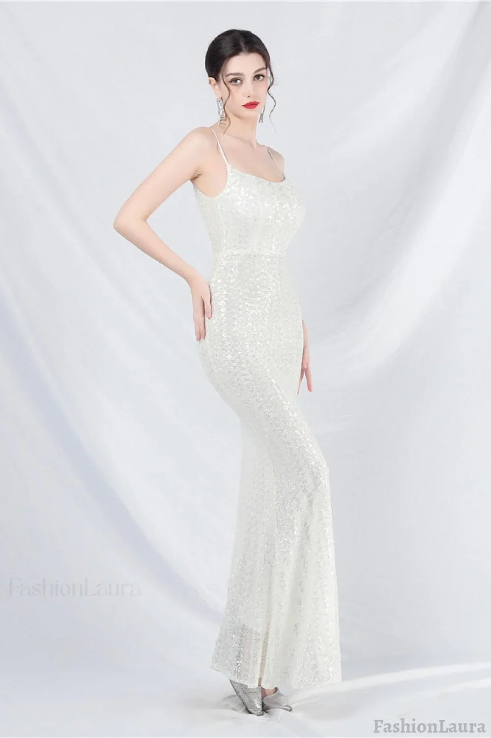 Elegant Sequin Cami Maxi Dress