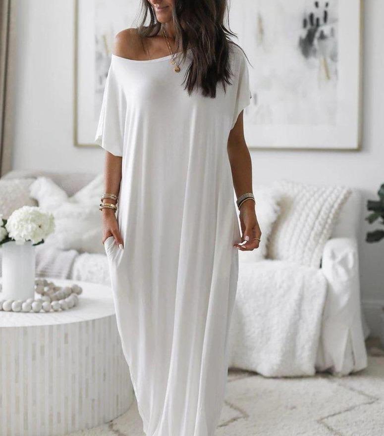Maribel Timeless Maxi Shirt Dress Boutique Collection