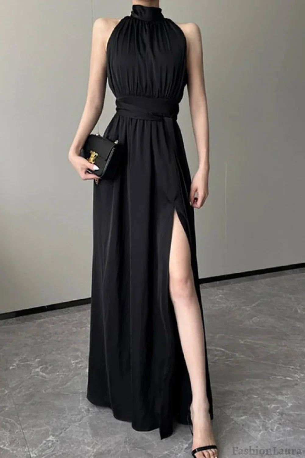 Elegant Sleeveless Evening Maxi Dress