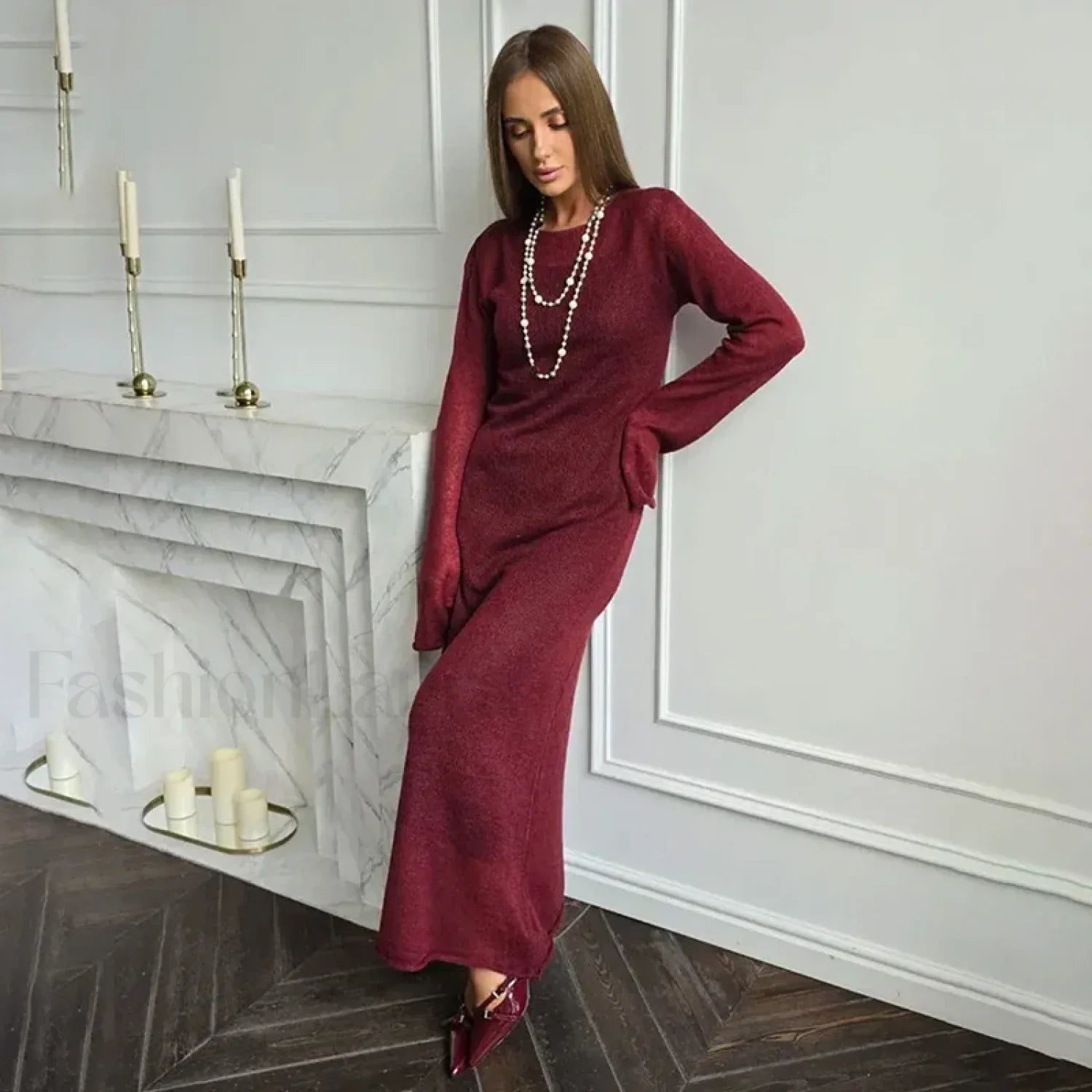 Elegant Solid Knit Beach Cover Up