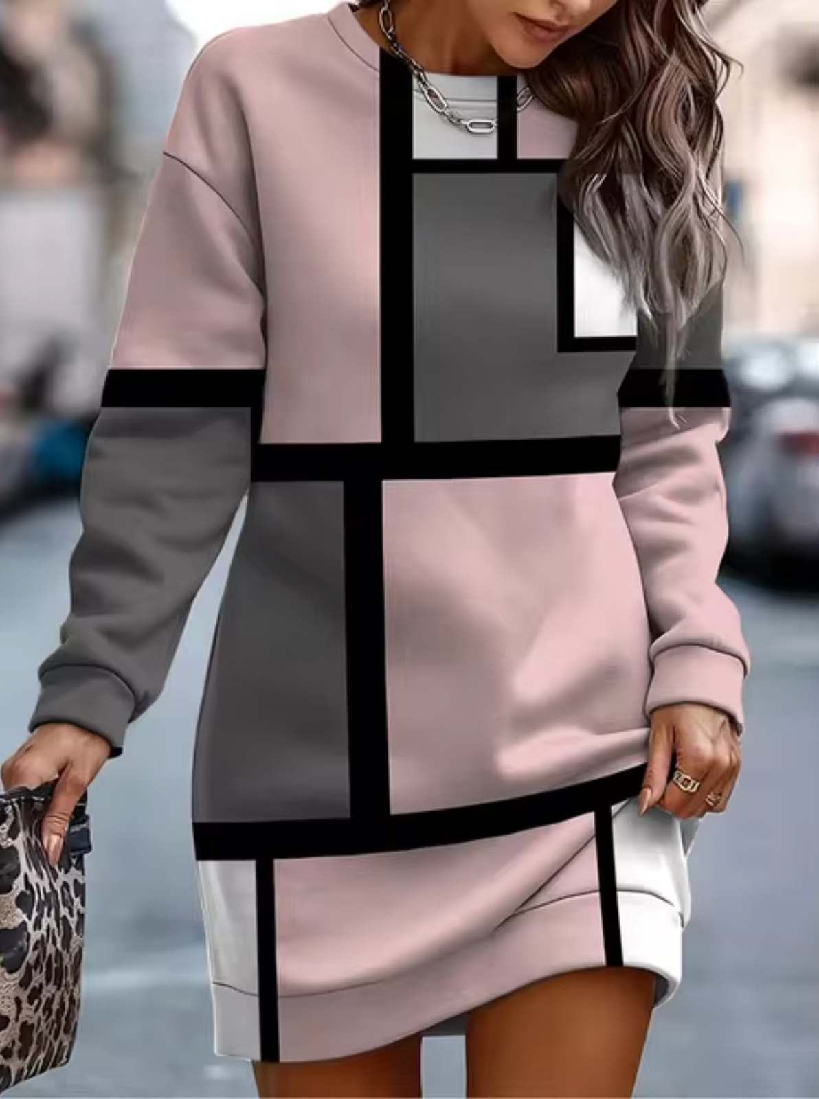 Yadira Exclusive Sweater Dress Statement Occasion Edit