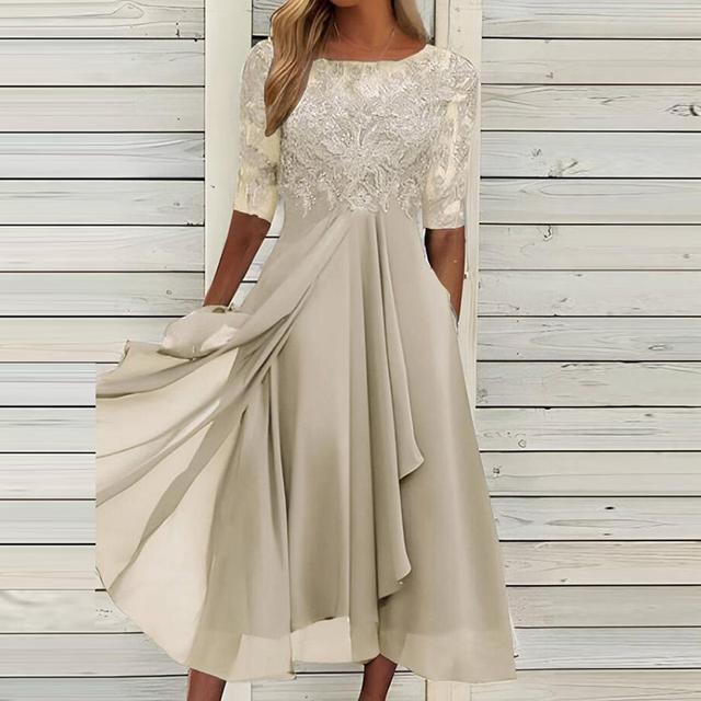 Teresa Statement Summer Dress with a Flattering Fit Evening Wear Edit