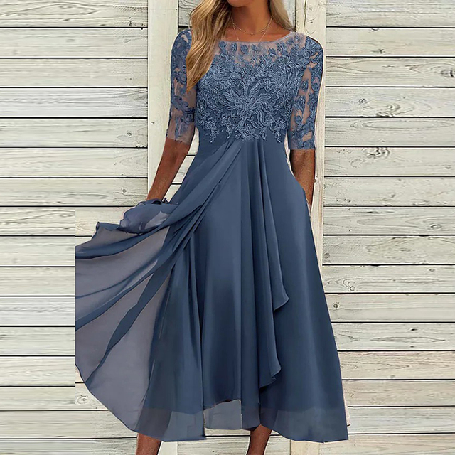 Teresa Statement Summer Dress with a Flattering Fit Evening Wear Edit