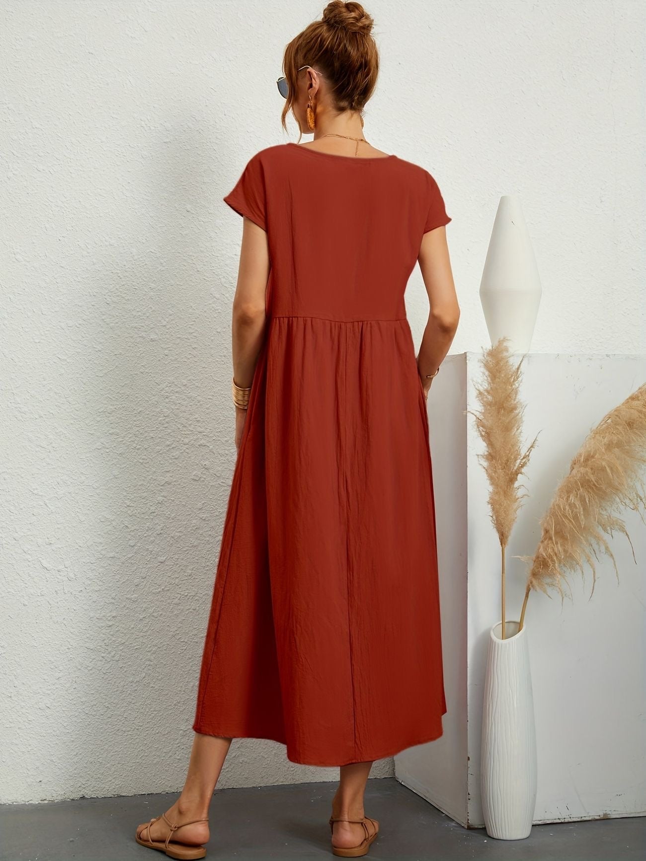 Wanda Elegant Airy Spring Dress for Women Wedding Guest Look