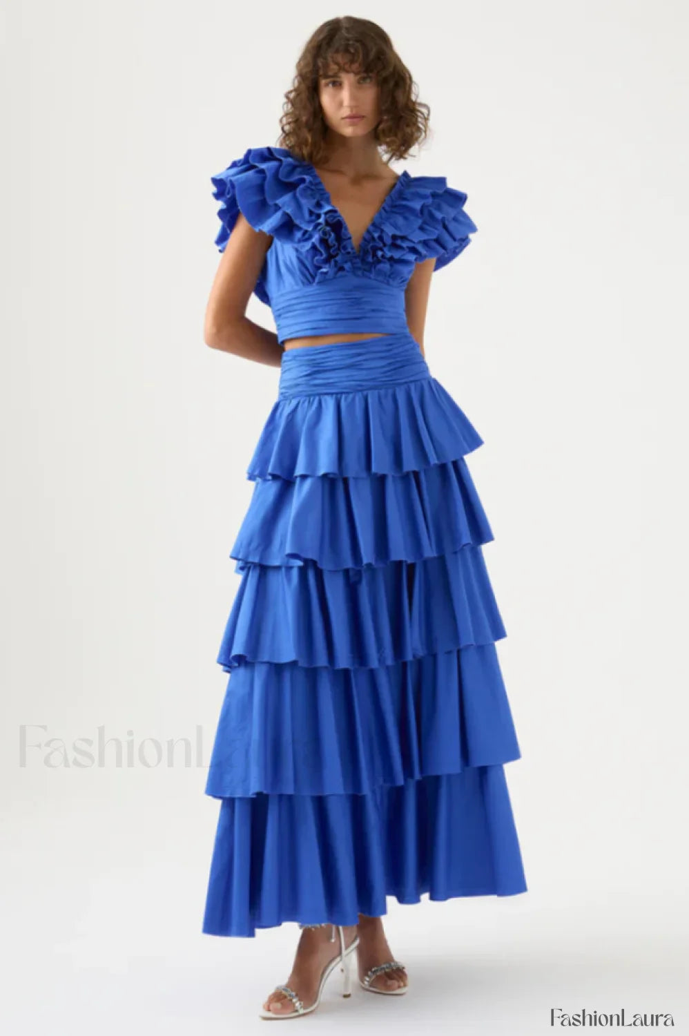 Eleni Tiered Stylish Maxi Skirt Set