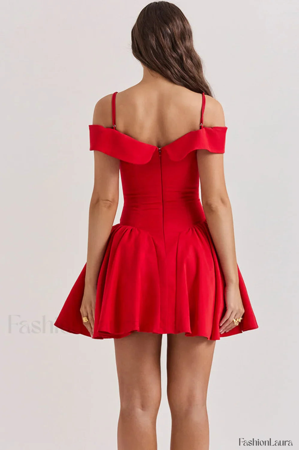 Elida Black Stylish Mini Dress