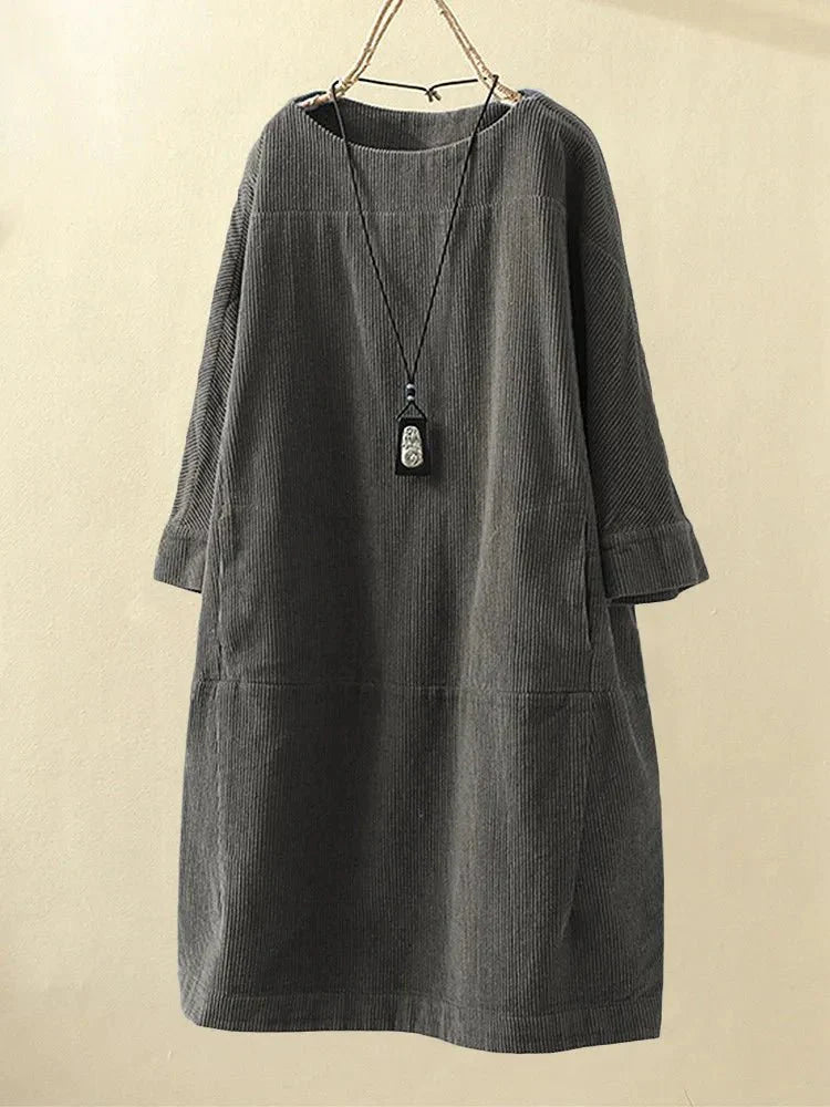 Alfonsina Elegant A-line Dress for Women Date Night Outfit