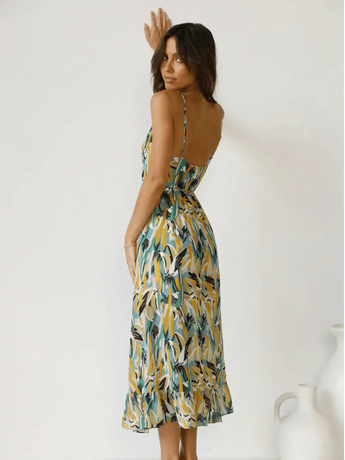 Exclusive Samantha Colorful Midi Dress Boutique Collection
