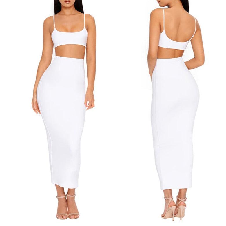 Ellie Bralette Top & Long Skirt Set