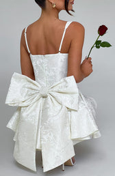 Jacquard Sweetheart Corset Fit and Flare Mini Dress 2