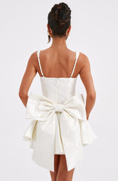 Jacquard Sweetheart Corset Fit and Flare Mini Dress 9