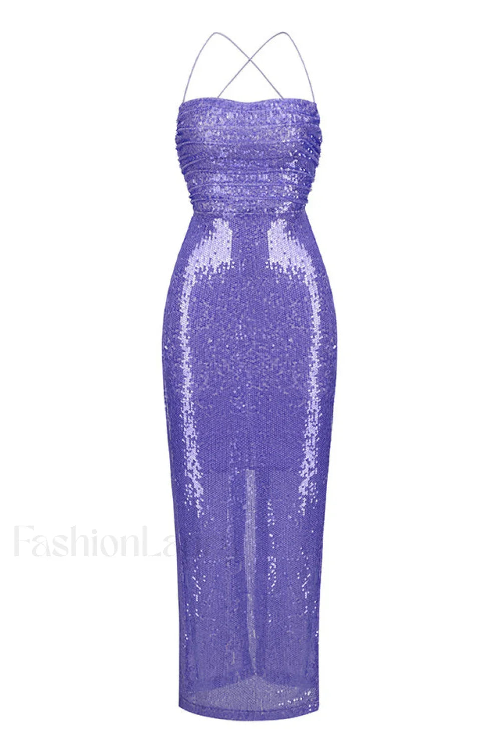Emilina Sequin Stylish Backless Maxi Dress