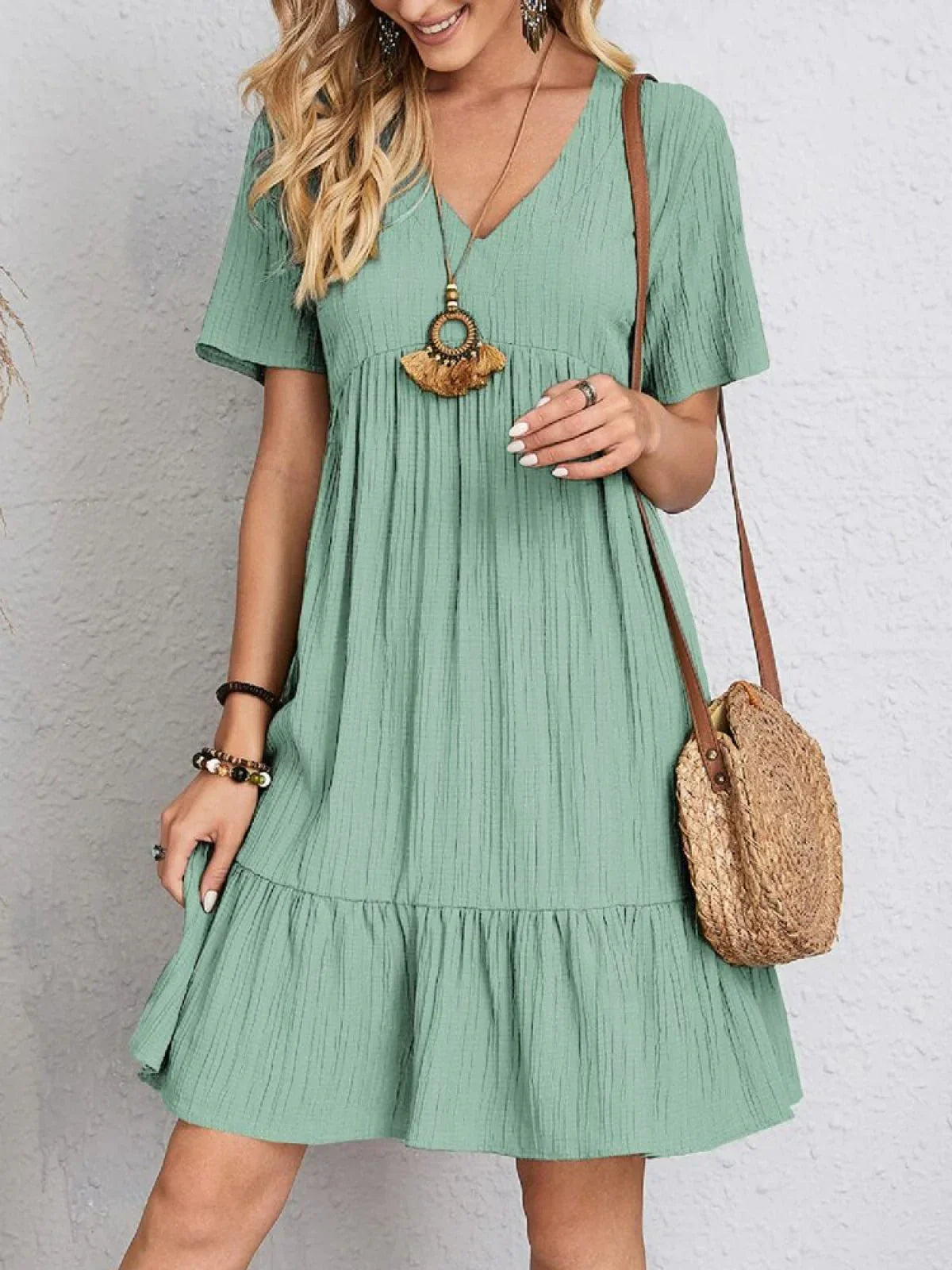 Alberta Timeless Dress with Belly Coverage Evening Wear Edit