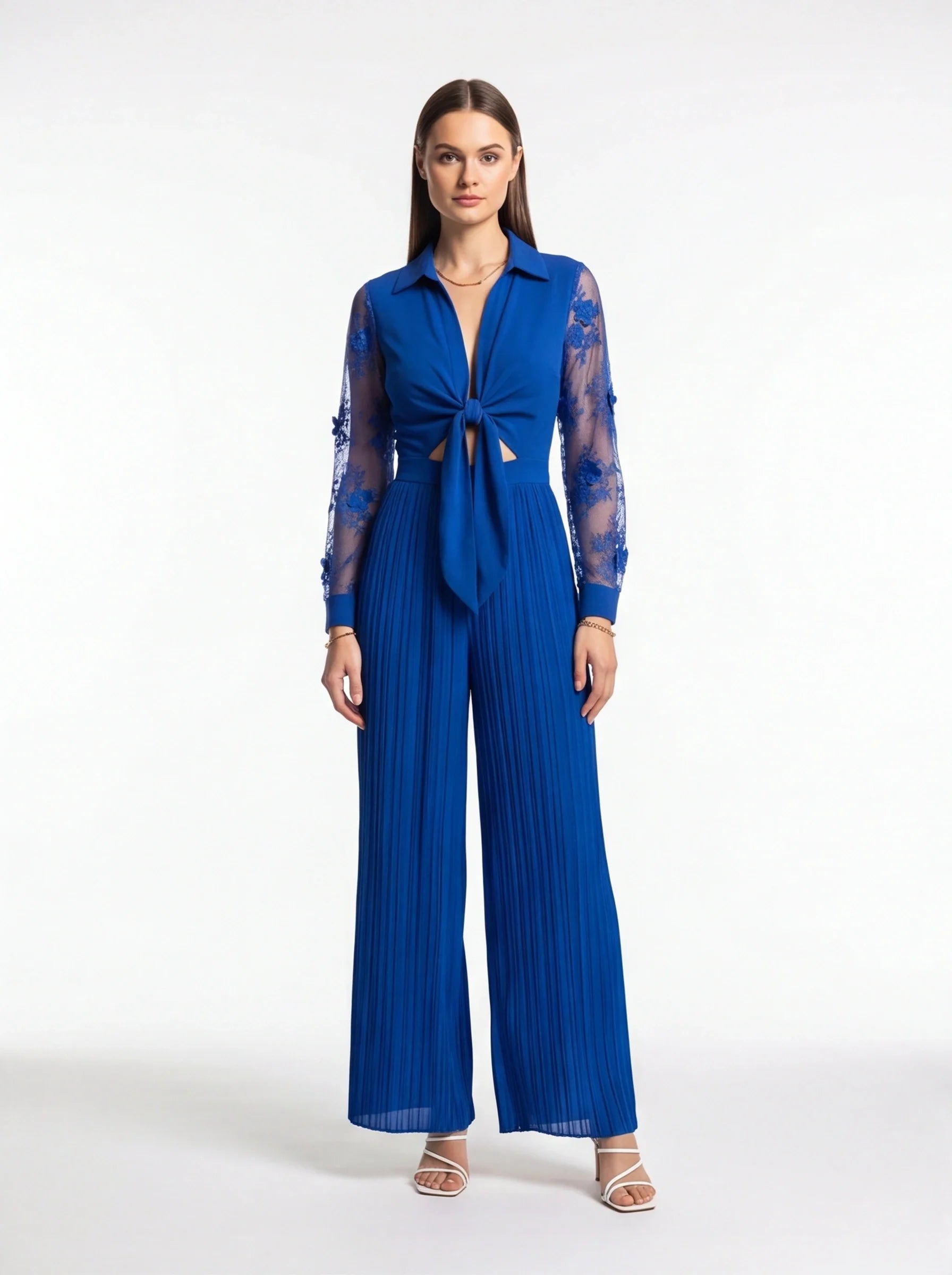 Elegant Blue Jumpsuit for Women | Tailored Fit & Comfortable Fabric