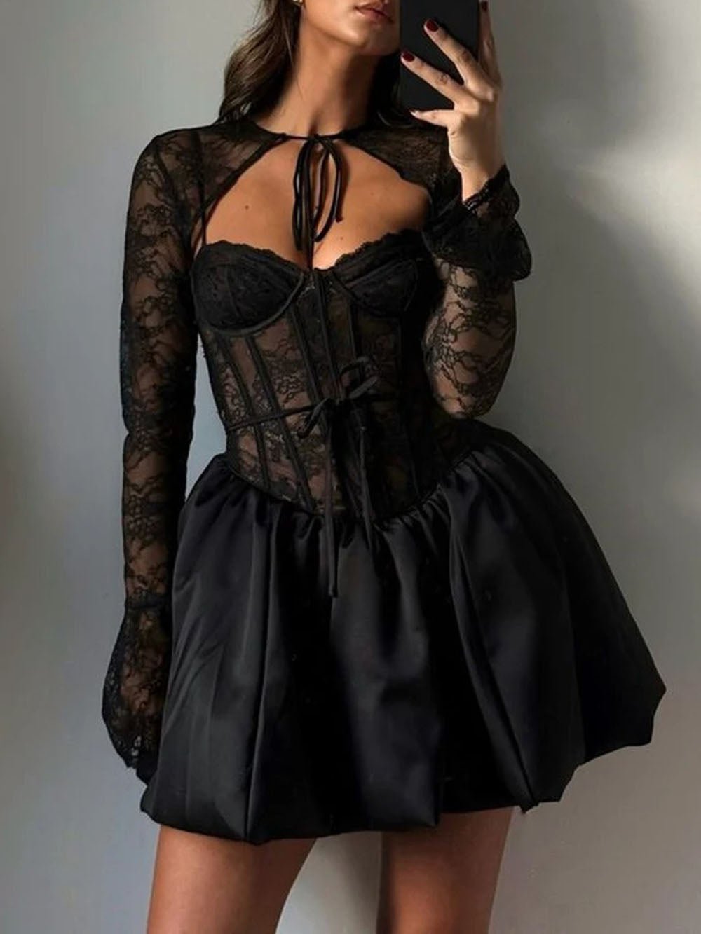 Esther Puffball Mini Dress