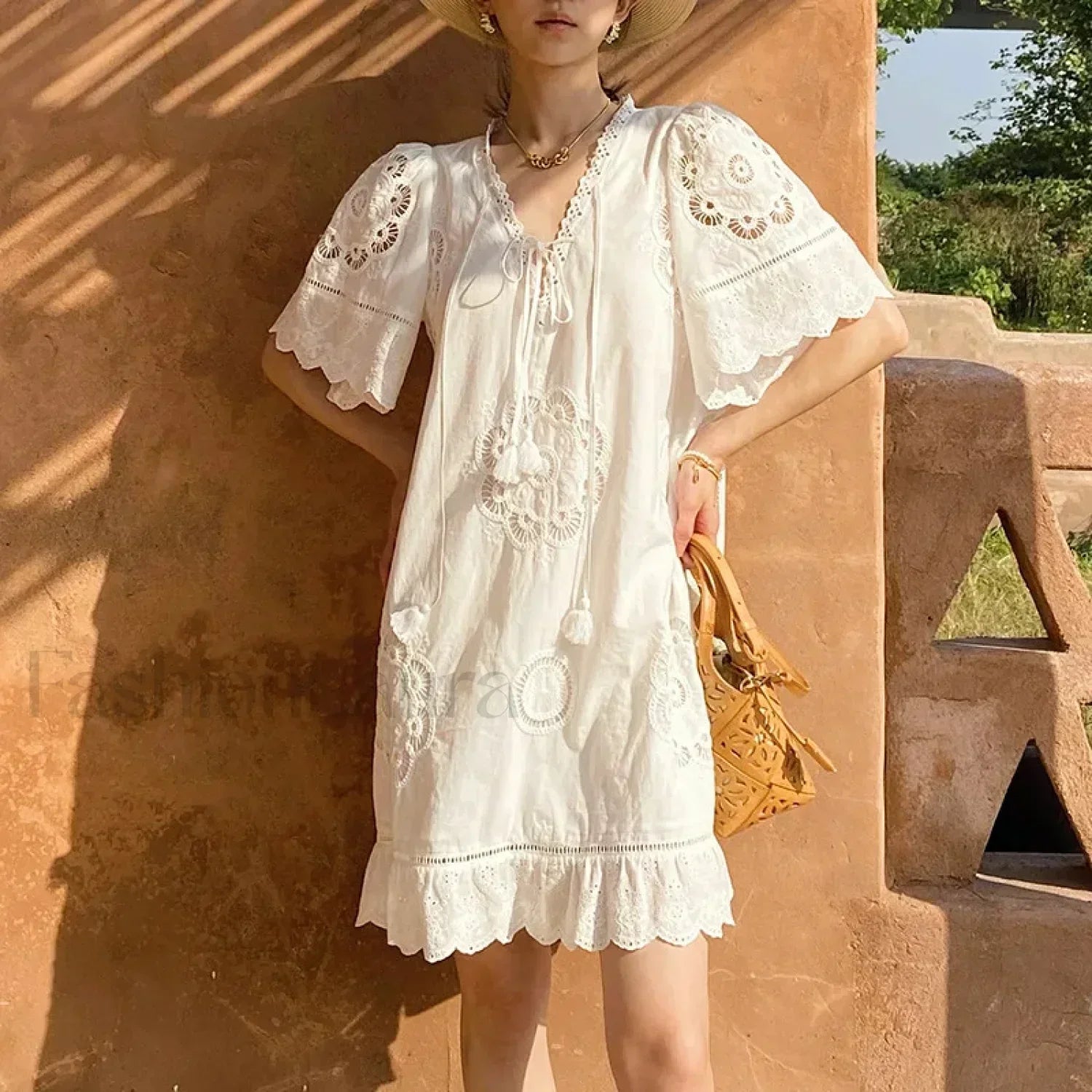 Ethnic Tassel Tunic Boho Dress
