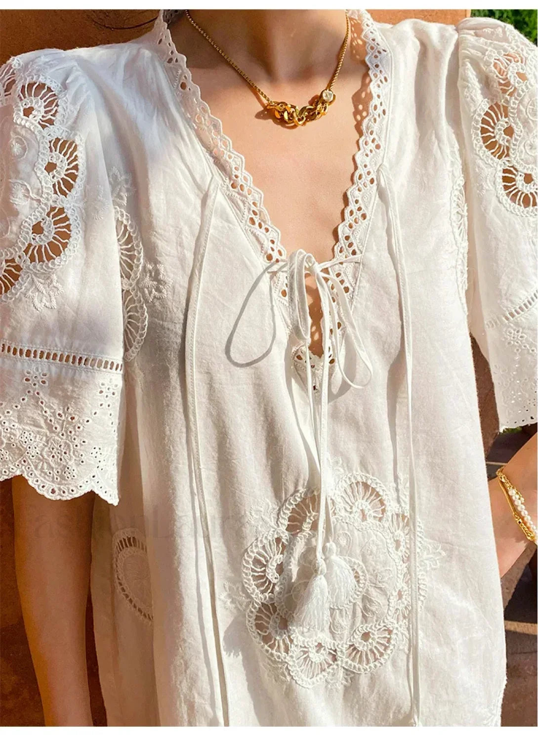 Ethnic Tassel Tunic Boho Dress