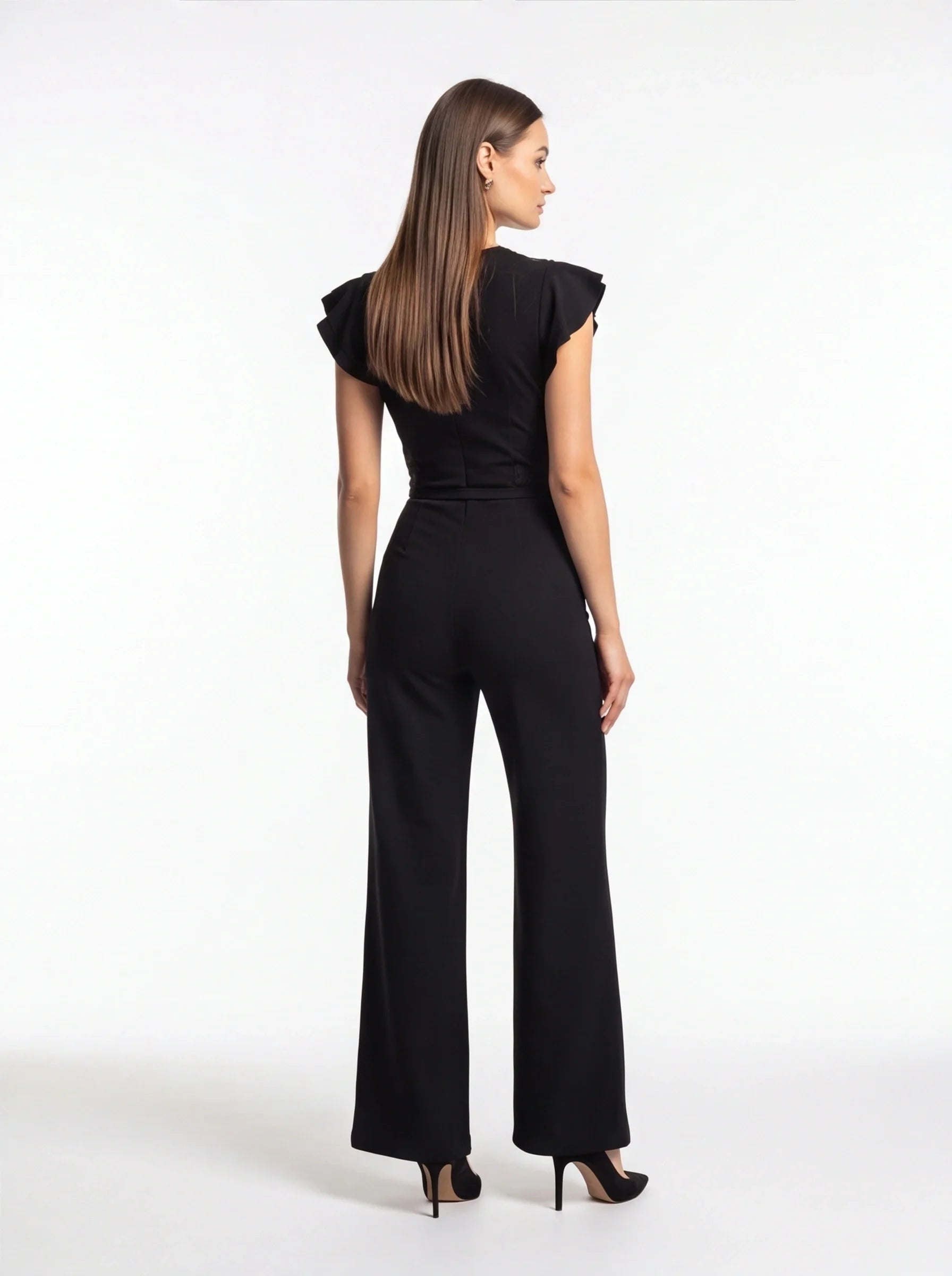 Elegant Black Jumpsuit for Women | Tailored Fit & Comfortable Fabric