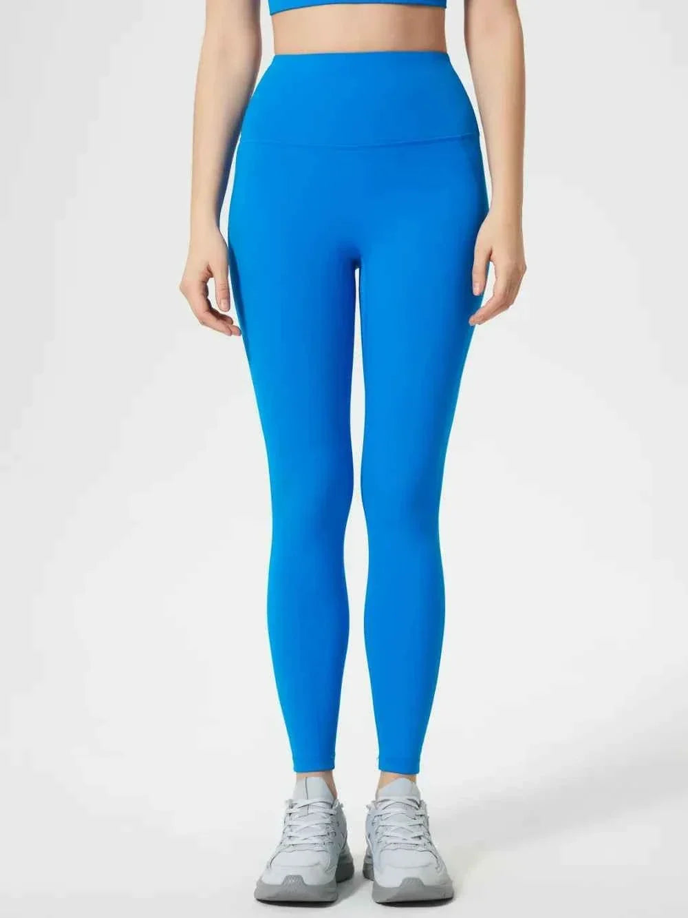 High Waist Wide Waistband Ankle Length Active Leggings 26
