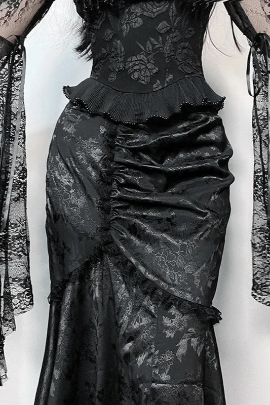 Halloween Pleated Gothic Skirt