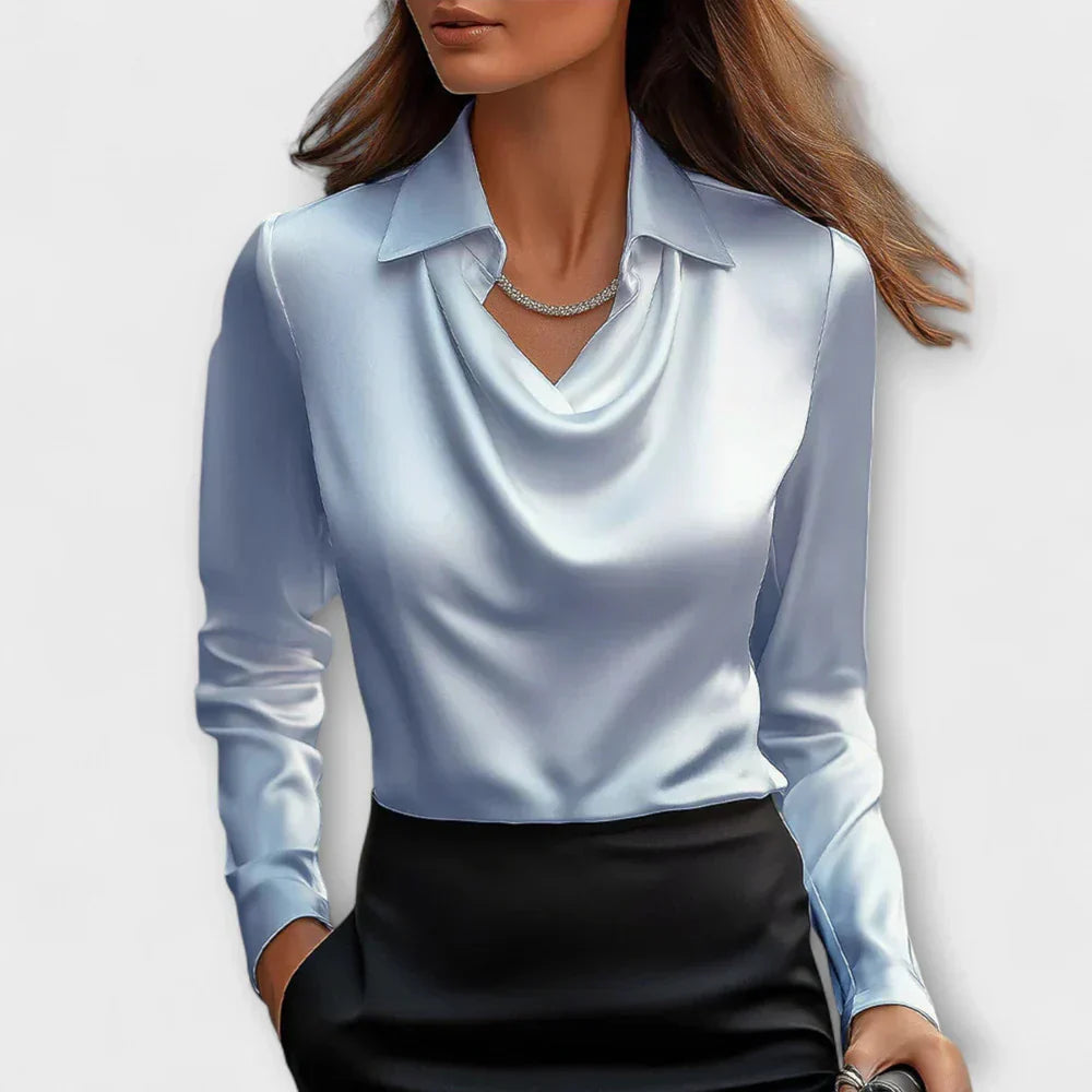 CHARLOTTE SATIN BLOUSE