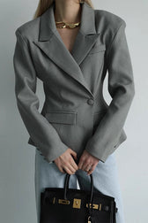 Tailored Tie Detail Slim Fit Blazer