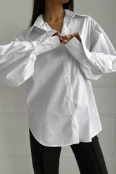 French Relaxed Puff Sleeve Blouse
