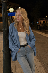 Solid Color Mid Length Cardigan