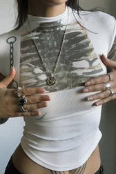 Trendy Edgy Dark AOP Tee T-Shirt