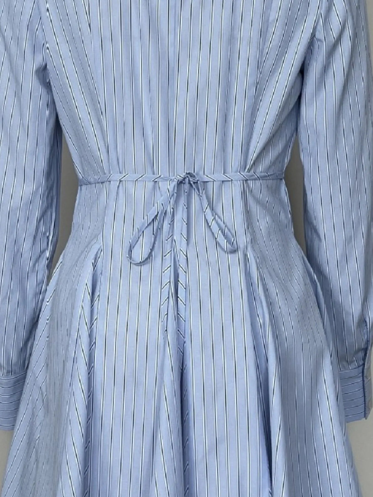 Striped Button Up Shirt Dress