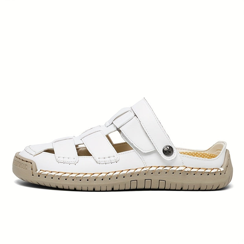 Closed Toe Fisherman Hook and Loop Sandals