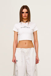 Cropped Fitted Crewneck T-Shirt