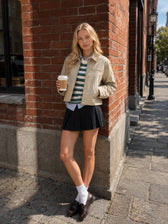 Cropped Utility Workwear Jacket