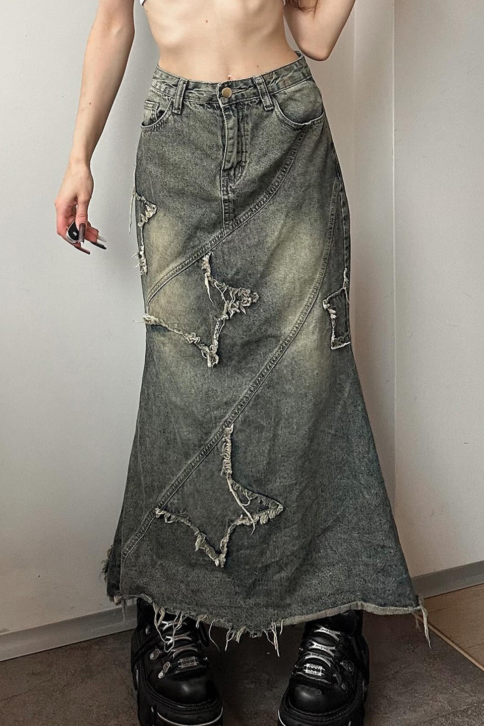 High-Waist Denim Jeans