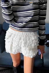 Ruffle Tiered Layered Bubble Shorts
