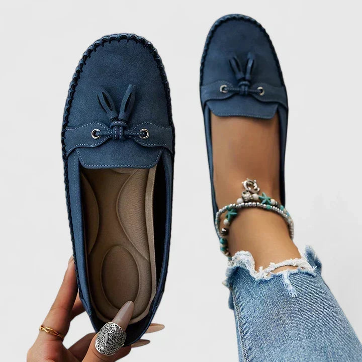 Round Toe Tassel Moccasin Loafer Flats