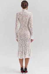 Lace Long Sleeve Midi Dress 6