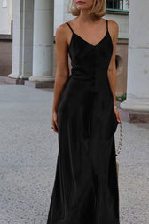 Satin Cami Backless Silk Dress 3