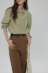 Elegant Button Down Long Sleeve Top