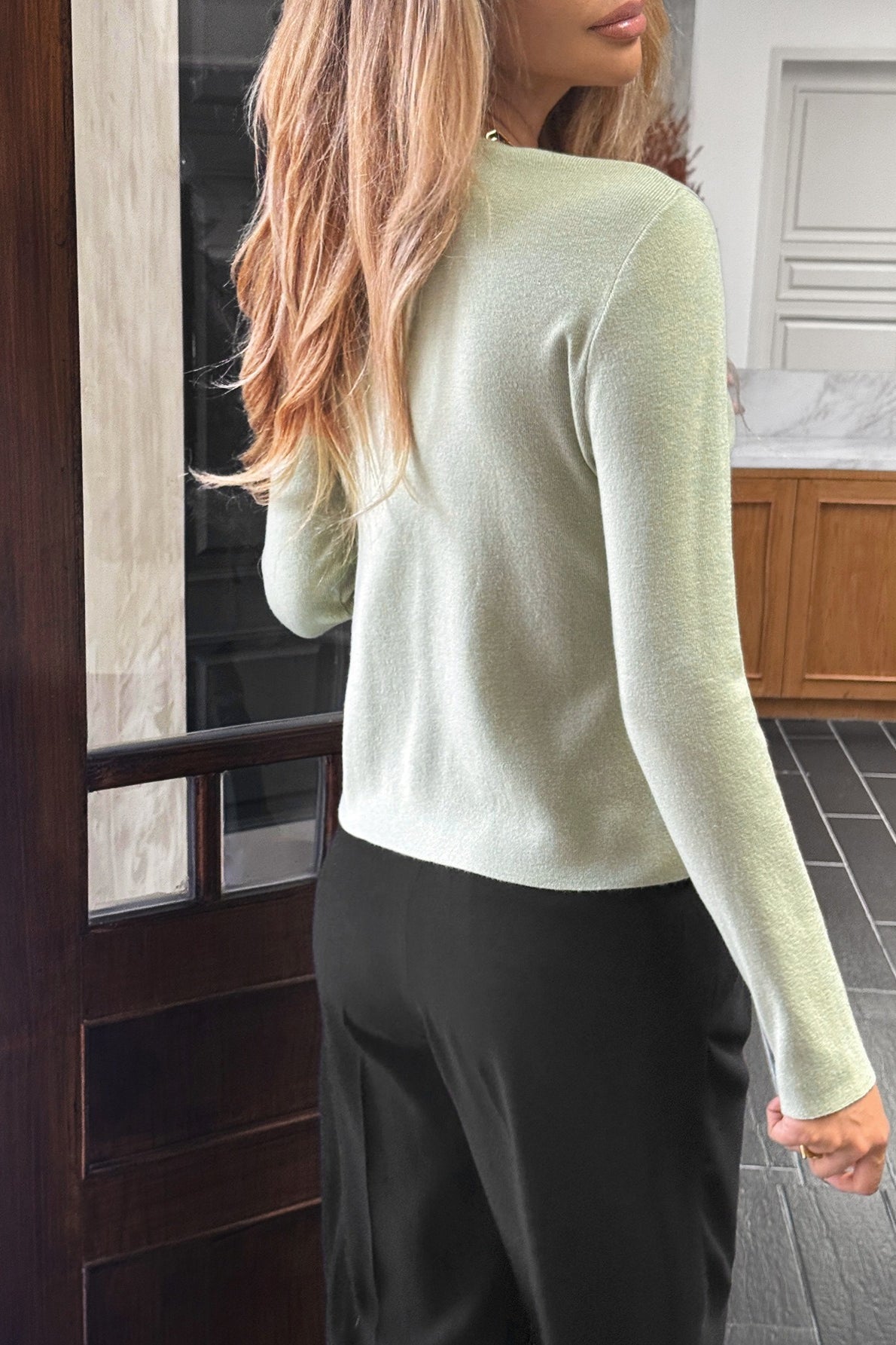 Casual Knit Button Front Sweater