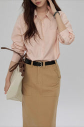 Elegant Button Down Long Sleeve Top