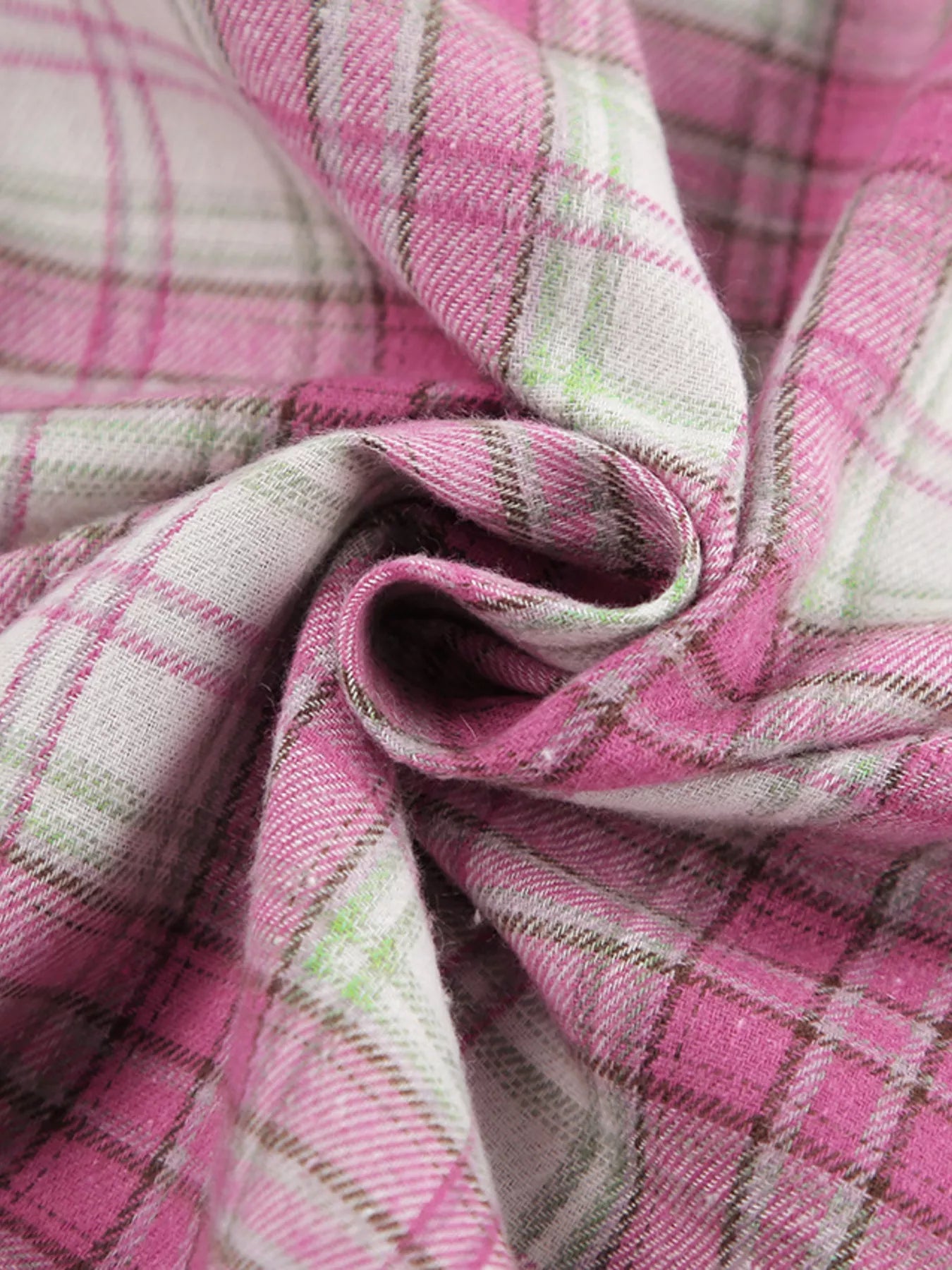 Plaid Long Sleeve Shirt and Pants Set
